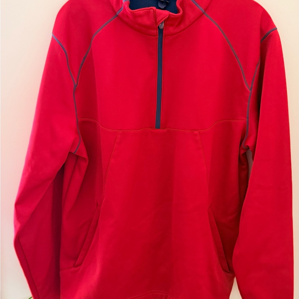 Large Red Fleece Under Armour Men’s Performance Jacket